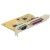 DELOCK 1x soros 1x párhuzamos port bővítő kártya pcie /89446/