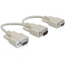 DELOCK 2 portos VGA splitter (65328) kábel és adapter