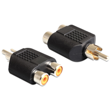 DELOCK 2 x RCA anya &gt; 1 x RCA apa adapter kábel és adapter