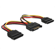 DELOCK 60105 SATA (15 tűs) &gt; 2db SATA HDD (egyenes) hálózati kábel kábel és adapter