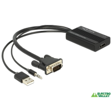 DELOCK 62597 VGA - HDMI adapter audió funkcióval kábel és adapter