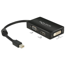 DELOCK 62631 mini DisplayPort apa -> VGA / HDMI / DVI adapter (62631) - Átalakítók kábel és adapter