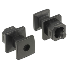 DELOCK 64023 TOSLINK kimenethez porvédő fogantyúval 10 db fekete kábel és adapter