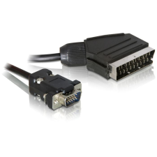 DELOCK 65028 SCART kimenet –-> VGA bemenet 2 m kábel (65028) kábel és adapter