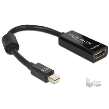 DELOCK 65099 fekete adapter mini displayport apa > HDMI pin anya audió/videó kellék, kábel és adapter