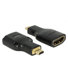 DELOCK 65664 High-Speed HDMI Ethernett - HDMI micro-D apa -> HDMI-A anya 4K fekete kábel és adapter