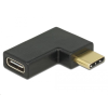 DELOCK 65915 USB 10 Gbps (USB 3.1 Gen 2) USB Type-C csatlakozó > csatlakozó ívelt, bal / jobb (65915)