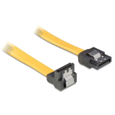 DELOCK 82479 SATA sárga lefele / egyenes csatl. (fémlappal) 50 cm összekötő kábel kábel és adapter