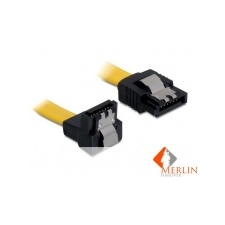DELOCK 82482 SATA le / egyenes 70cm kábel sárga kábel és adapter