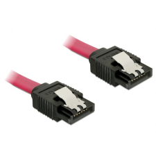 DELOCK 82675 6Gb/s egyenes-egyenes piros SATA kábel - 0,2m kábel és adapter
