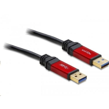 DELOCK 82744 USB 3.0-A apa / apa prémium összekötő kábel, 1 m kábel és adapter