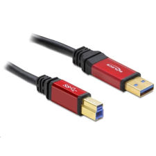 DELOCK 82759 USB 3.0-A male > USB 3.0-B male prémium kábel 5m (82759) kábel és adapter