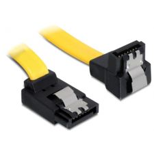 DELOCK 82819 6Gb/s le/fel SATA (fémlappal) kábel - 0,2m kábel és adapter
