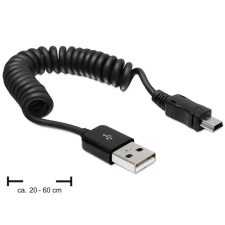 DELOCK 83164 USB 2.0-A anya > USB mini apa spirál kábel (83164) kábel és adapter