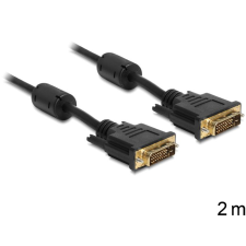 DELOCK 83190 DVI-D 24+1 male --> DVI-D 24+1 male 2m kábel (83190) kábel és adapter