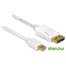 DELOCK 83483 DisplayPort kábel 3 M Mini DisplayPort Fehér kábel és adapter