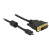 DELOCK 83585 Micro HDMI D --> DVI-D 1m kábel (83585)