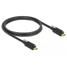 DELOCK 83719 USB-C apa - USB-C apa 3.1 Adat és töltő kábel - Fekete (1m) (83719) kábel és adapter