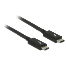 DELOCK 84845 Thunderbolt 3 - USB Type-C (apa - apa) kábel 1m - Fekete kábel és adapter