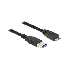 DELOCK 85074 USB 3.0 Type-A > USB 3.0 Type Micro-B kábel, 2m, fekete (85074) kábel és adapter