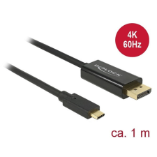 DELOCK 85255 1 méter USB Type-C apa &gt; DisplayPort apa (DP váltakozó mód) 4K fekete kábel kábel és adapter
