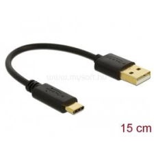 DELOCK 85354 15cm 3A USB-A - USB-C töltőkábel (DL85354) kábel és adapter