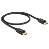 DELOCK 85506 Displayport 1.2 apa > Displayport apa 0,5m fekete (DL85506) - DisplayPort
