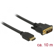 DELOCK 85657 HDMI - DVI-D (Dual Link) Kábel 10m - Fekete (85657) kábel és adapter