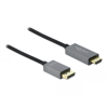 DELOCK 85930 DisplayPort - HDMI kábel 3m - Fekete