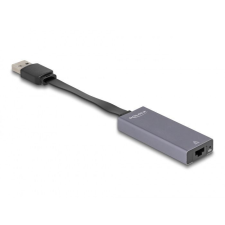 DELOCK A-típusú USB adapter 2,5 Gigabit LAN vékony (66247) kábel és adapter
