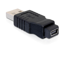 DELOCK ADA Delock 65094 Gender Changer mini USB-B 5-pin female – USB-A male adapter kábel és adapter