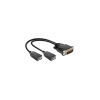 DELOCK ADA Delock 65354 DMS-59 apa > 2 x DP anya adapter - 0,25m (65354)