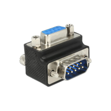 DELOCK Adapter D-Sub9 -> D-Sub9 St/Bu 270° Schrauben tauschb (65595) kábel és adapter