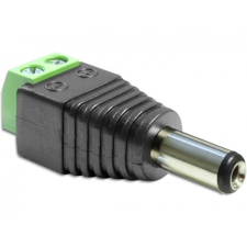 DELOCK Adapter DC 2.1 x 5.5 mm male > Terminal Bl kábel és adapter
