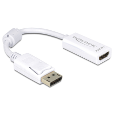 DELOCK Adapter Displayport 1.1 male &gt; HDMI female Passive White kábel és adapter