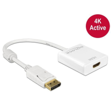 DELOCK Adapter Displayport 1.2 male &gt; HDMI female 4K Active white audió/videó kellék, kábel és adapter