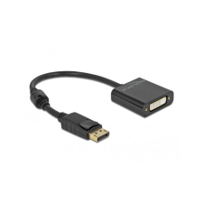DELOCK Adapter DisplayPort 1.2 zu DVI Buchse 4K Aktiv Black (63482) kábel és adapter