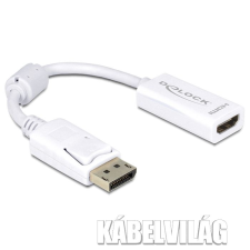 DELOCK Adapter Displayport apa &gt; HDMI anya (61767) audió/videó kellék, kábel és adapter