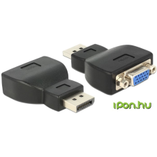 DELOCK Adapter Displayport-dugós csatlakozó > VGA-csatlakozóhüvely fekete kábel és adapter