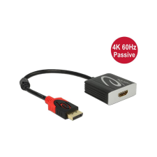 DELOCK Adapter Displayport -> HDMI-Buchse schwarz 20cm Kabel (62719) kábel és adapter