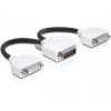 DELOCK Adapter DMS-59 apa > 2 x DVI 24+5 anya, 20 cm