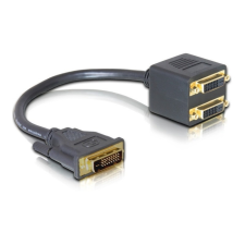 DELOCK Adapter DVI 25 male -&gt; 2x DVI25 female kábel és adapter