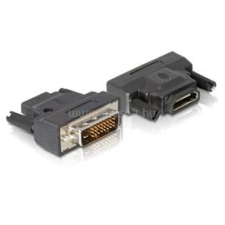 DELOCK adapter DVI-25tűs apa &gt; HDMI anya (DL65024) kábel és adapter