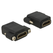 DELOCK Adapter Gyors-sebességű HDMI anya > HDMI anya rögzítővel (85125) (85125) kábel és adapter