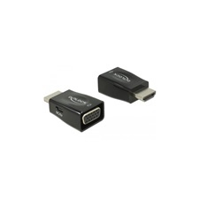 DELOCK adapter HDMI-A (M) - VGA (F) hüvely kábel és adapter