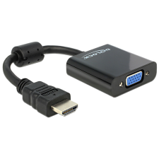 DELOCK Adapter HDMI-A male > VGA female Black kábel és adapter