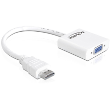 DELOCK Adapter HDMI-A male > VGA female White kábel és adapter