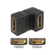 DELOCK Adapter HDMI female > HDMI female 90° down (65075) kábel és adapter