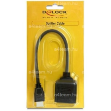 DELOCK Adapter HDMI High Speed with Ethernet 1x male -> 2x female - 65226 asztali számítógép kellék