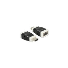 DELOCK adapter HDMI (M) - VGA (F) audióval (fekete) kábel és adapter